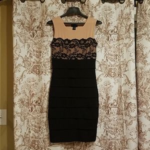 Black lace dress
